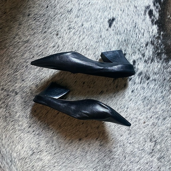 Zara leather heeled mules - Picture 3 of 7